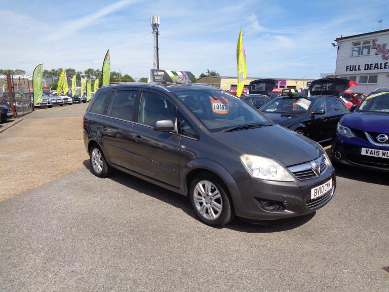 2010 Vauxhall Zafira 1.6 7 SEAT DESIGN 5-Door Petrol