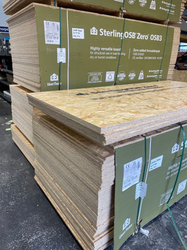SterlingOSB Zero OSB3 Boards - New, 18mm Thick, 8ft x 4ft