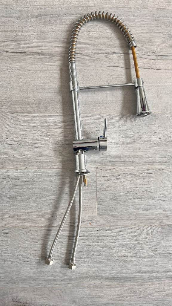 Kitchen Sink Mixer Tap 360 Deg. Swivel Pullout spray Mono Single Lever