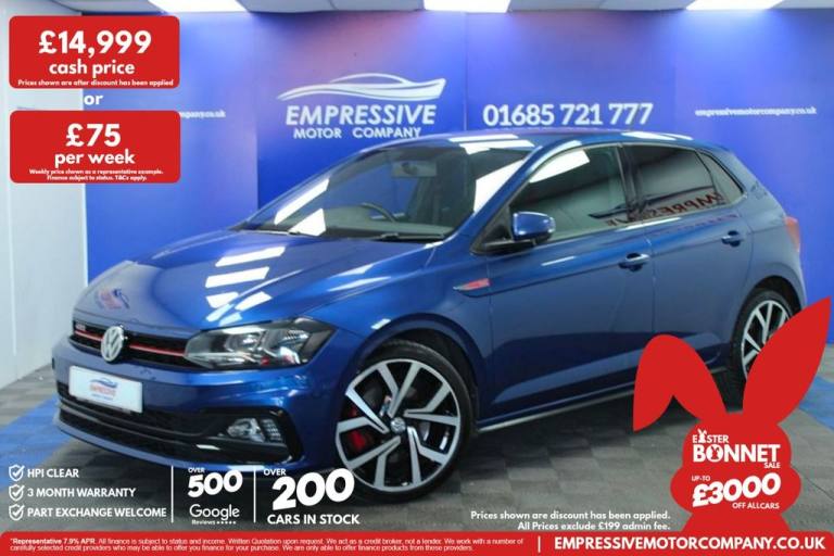 2019 68 VOLKSWAGEN POLO 2.0 TSI GPF GTI HATCHBACK 5DR PETROL DSG EURO 6 (S/S) (2