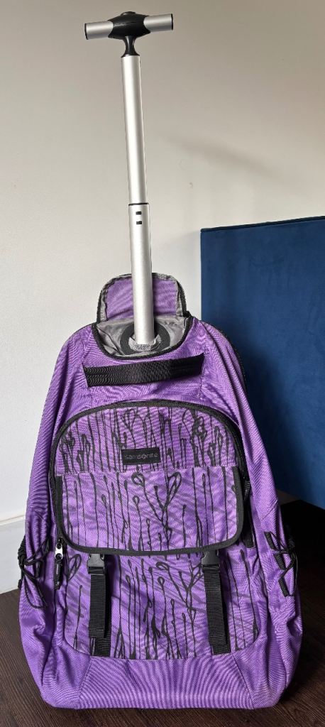 Samsonite backpack with handle and wheels