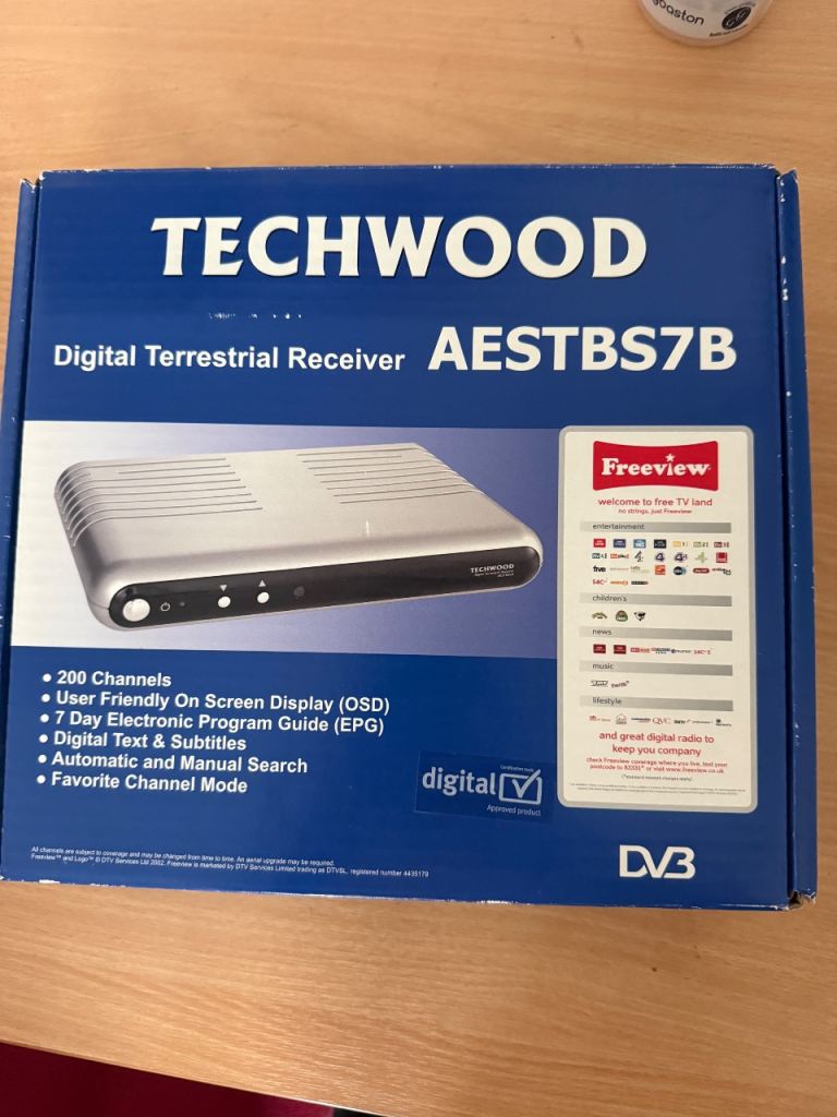 Techwood Digital Freeview TV receiver box 