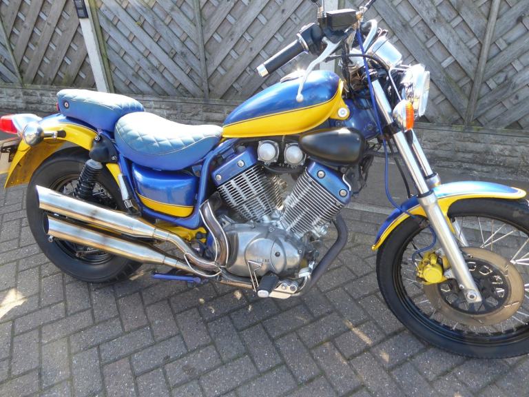 YAMAHA VIRAGO 535 J REG STAINLESS EXHUAST NEW BATTERY 1YRS MOT