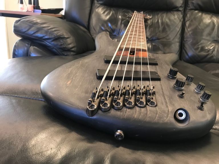 Ibanez SRFF806 Fanned Fret 6 String, Black Stain, great condition and sounds amazing!