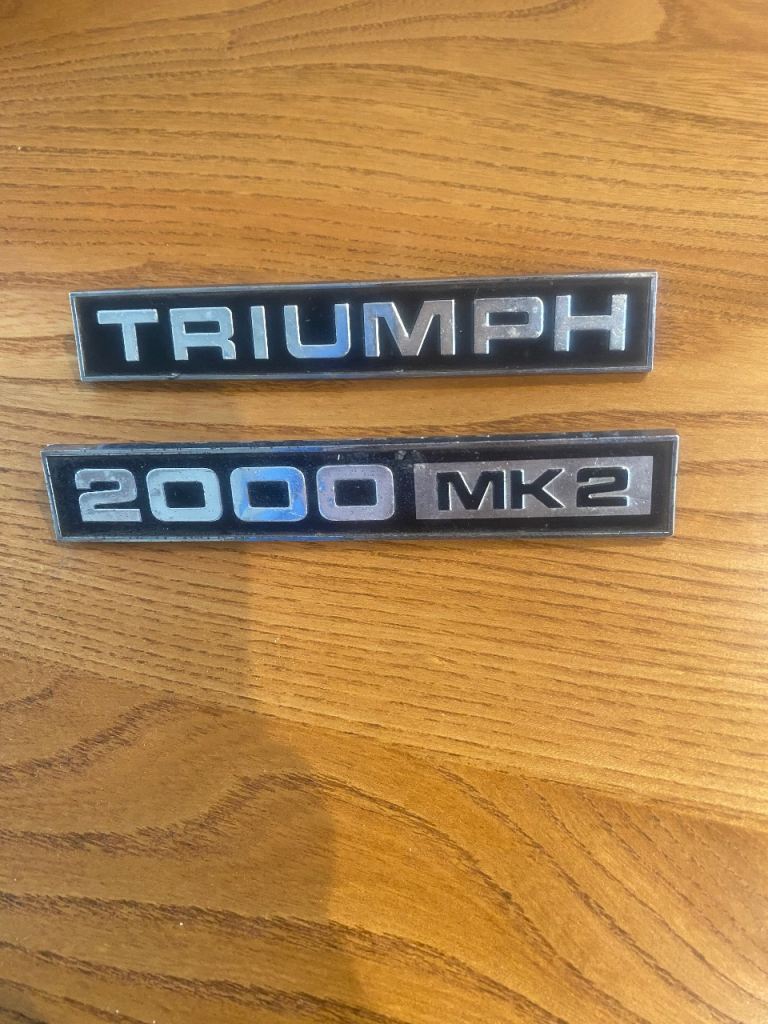 Triumph car badges
