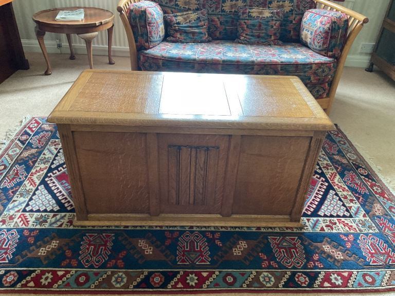 Light Oak Blanket box, storage chest.