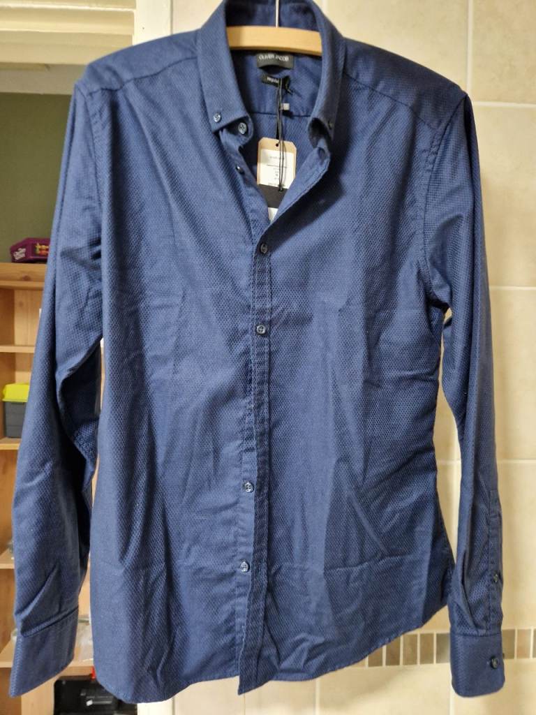 OLIVER JACOB JACQUARD MENS SHIRT