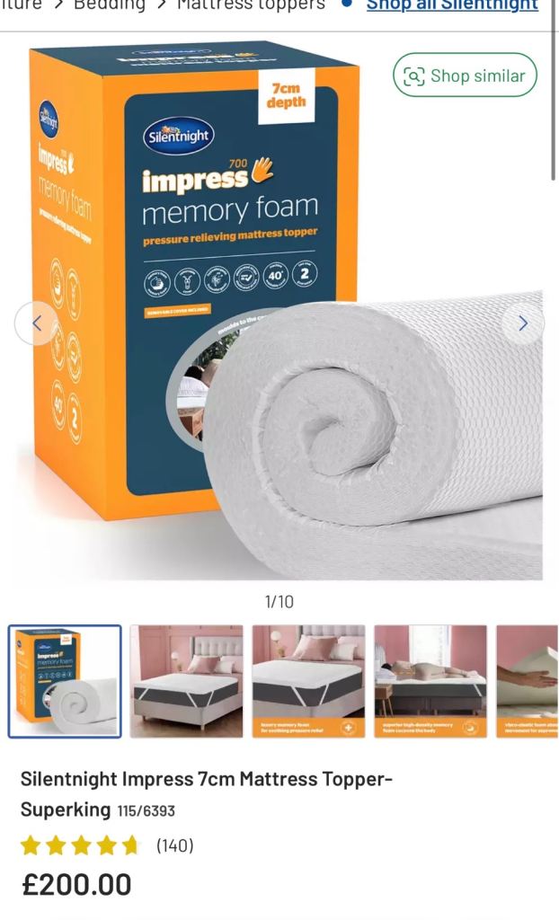 Brand new 7cm silent night impress topper