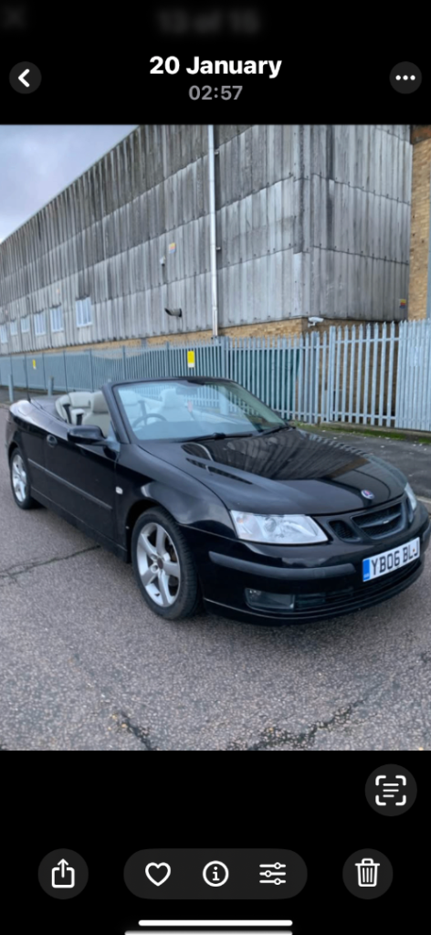 Saab, 9-3, Convertible, 2006, Manual, 1998 (cc), 2 doors