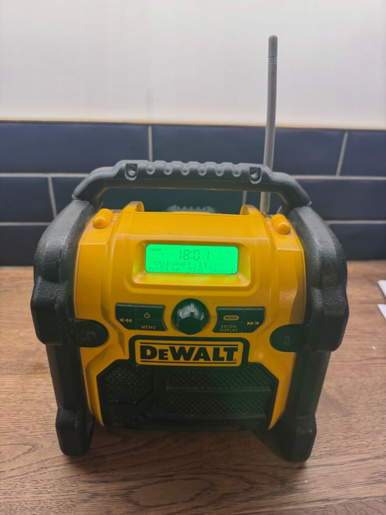 Dewalt Dab site radio with battery