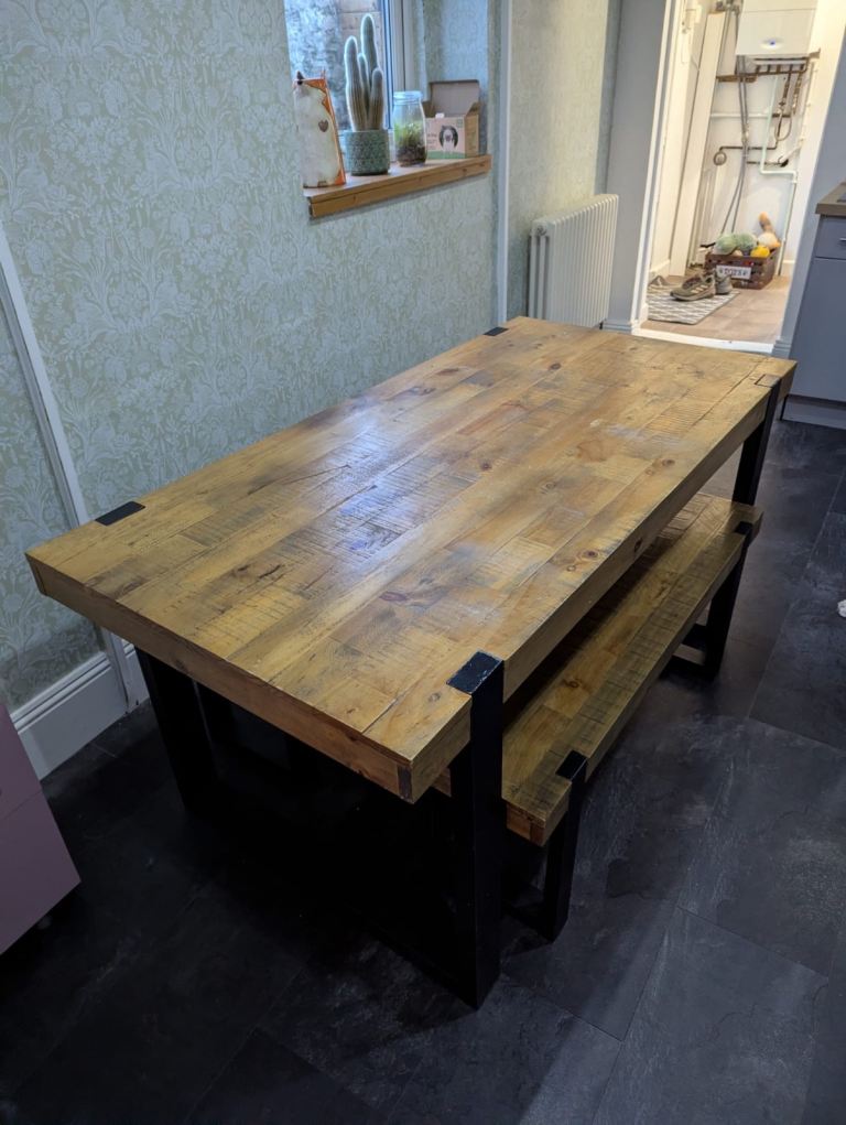 Next dinning table and bench set 