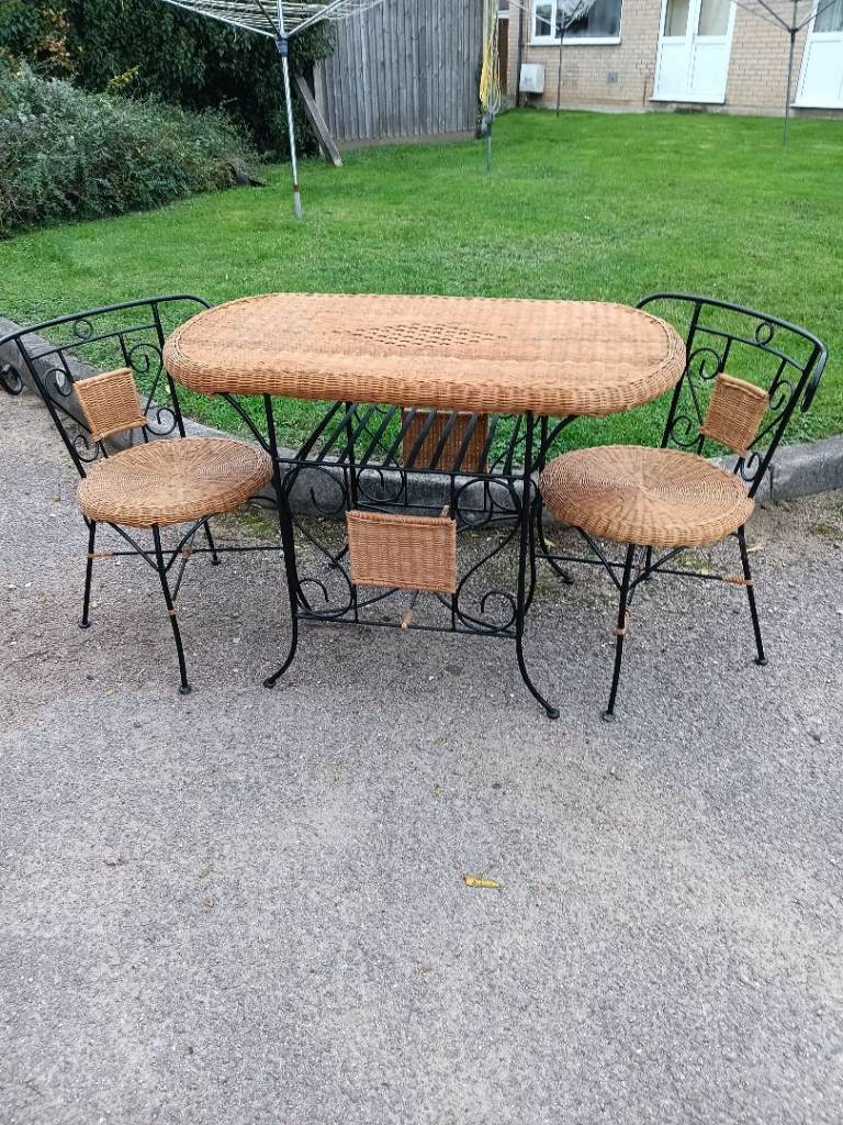 Bistro  table  and two  chairs 