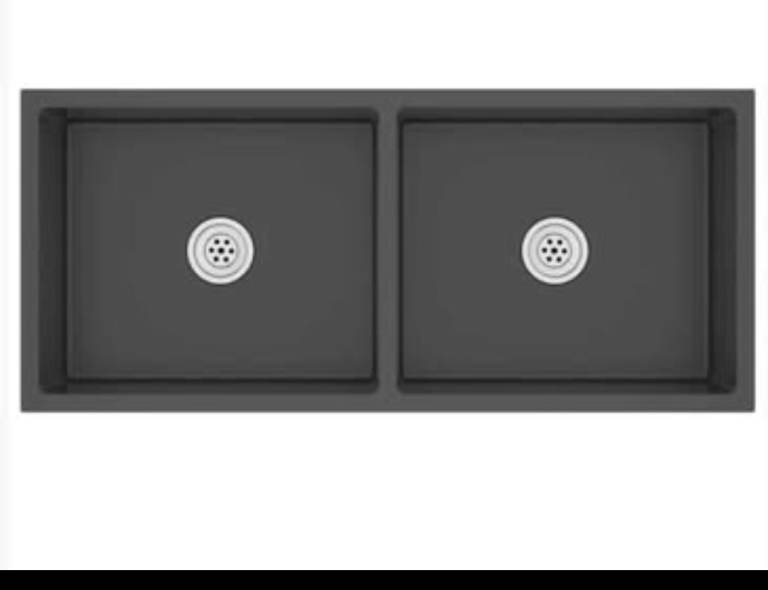 vidaXL Handmade Kitchen Sink Black Stainless Steel Plumbing Utility Basin