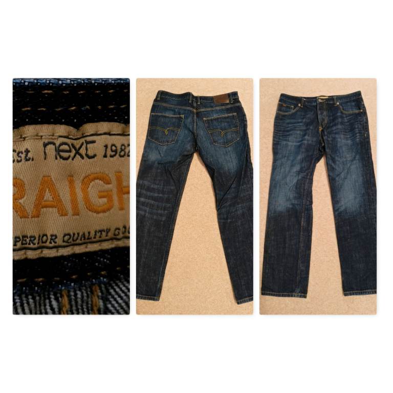 Men's Next straight fit jeans W34/LR £10