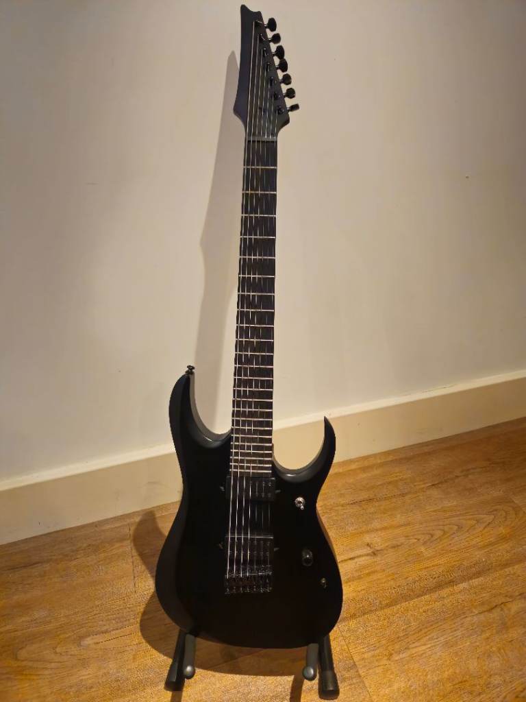 Ibanez RGDRB71 7 String, Black Flat