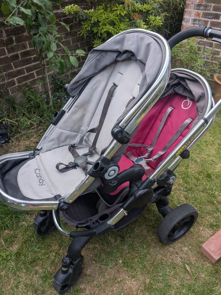 iCandy double buggy, pushchair, stroller, pram with huge accessory bundle 