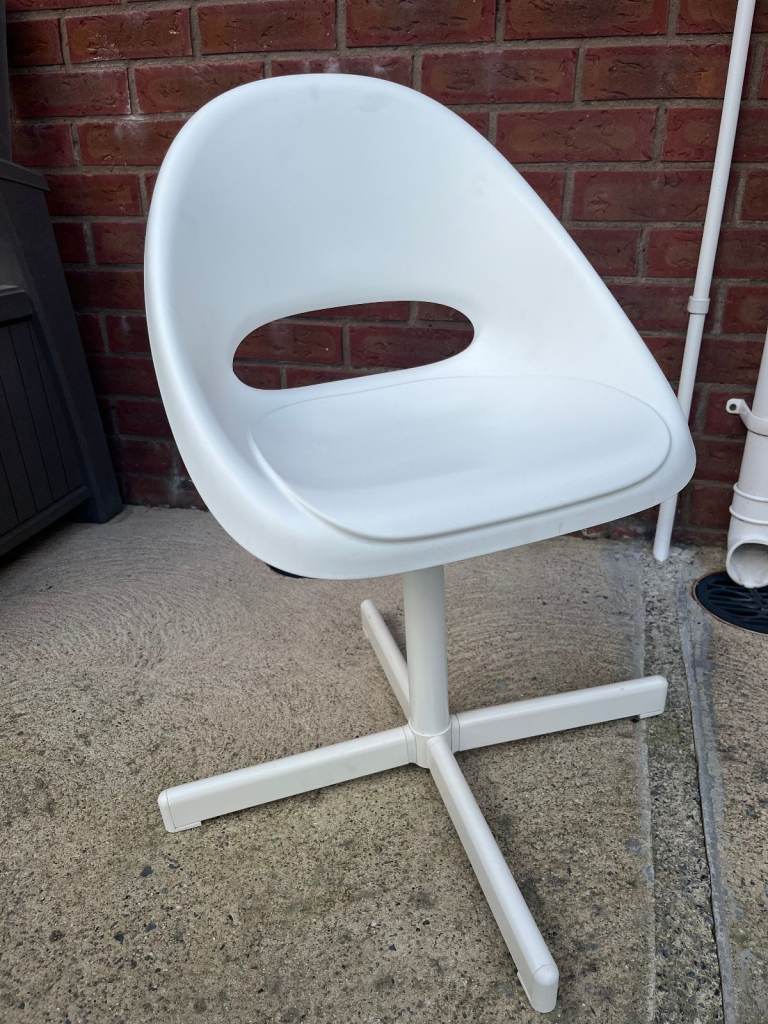 Children's desk chair, white