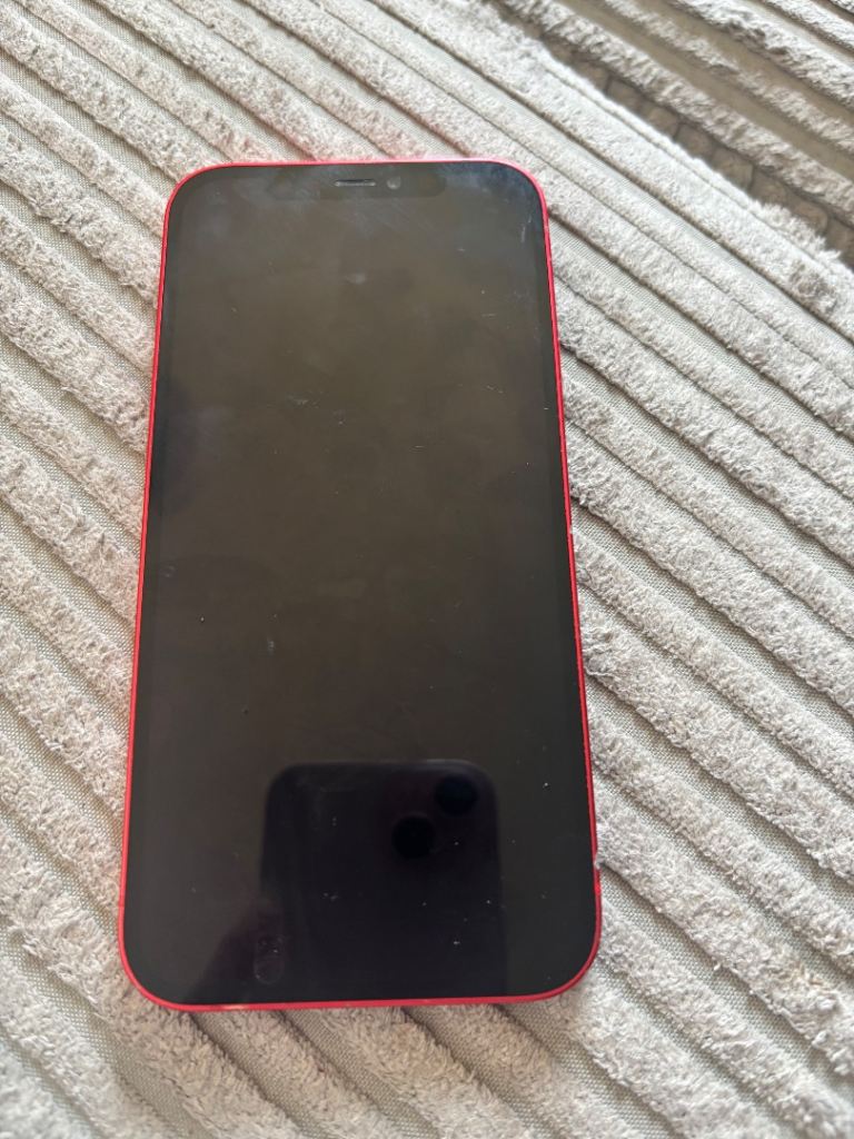Apple iPhone 12 64GB Red – Good Condition, Screen Damage