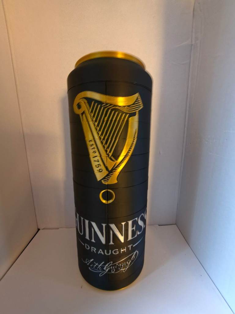 Guinness Draught Can Lamp – Black, Light Up Sign