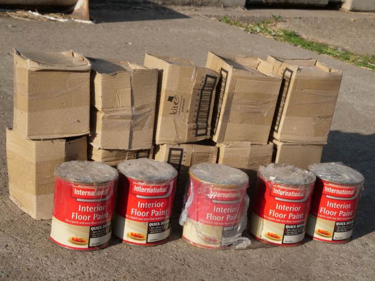 15 Tins International Interior Floor Paint - Bamboo (Matt Finish)