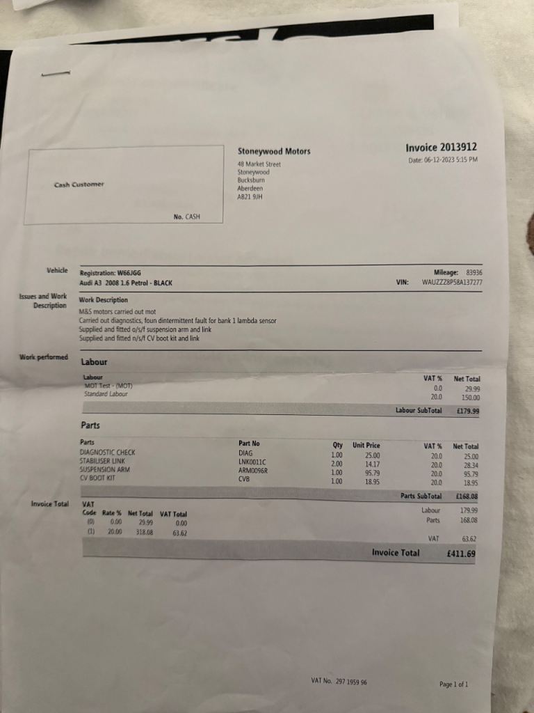 Audi, A3, Hatchback, 2008, Manual, 1595 (cc), 3 doors