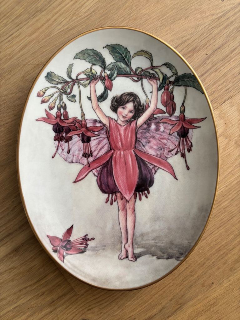 Royal Worcester the Fuscia Fairy Hanging Plate Boxed