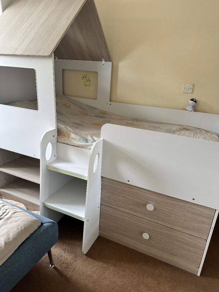 Kids single storage bed 
