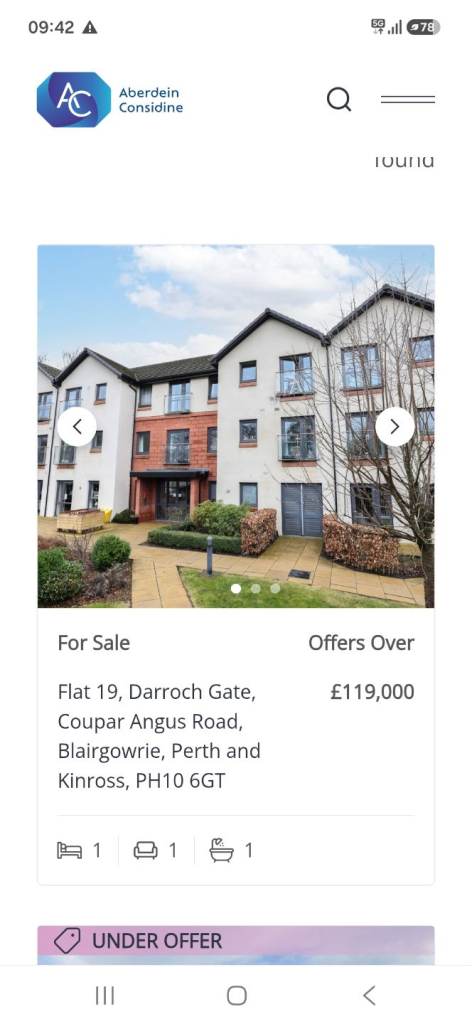 One bed excellent condition flat 