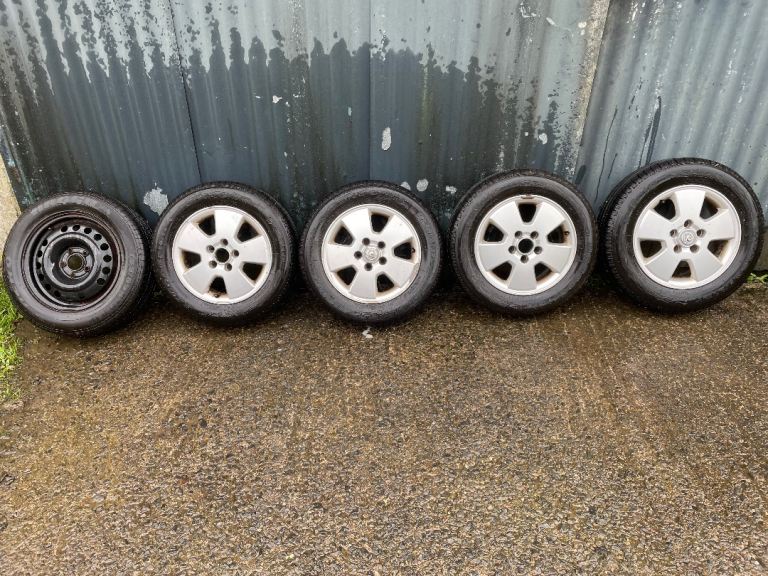 Vauxhall Opel Alloy Wheels x4 & Steel Spare