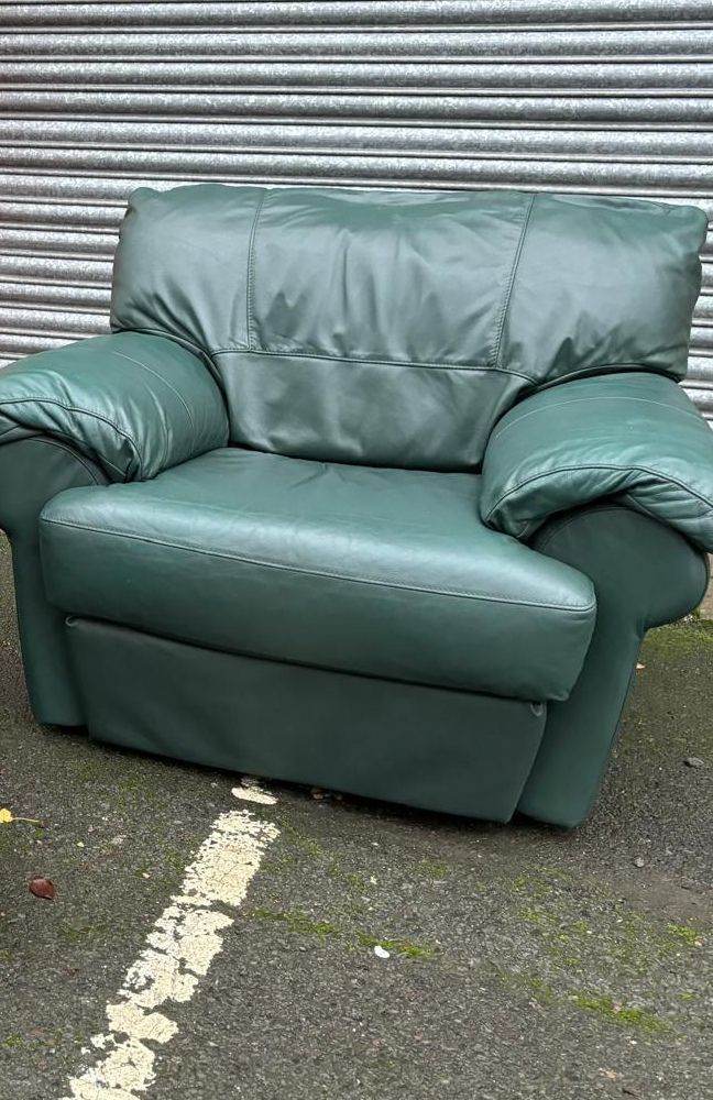 image for Green Leather Chair 