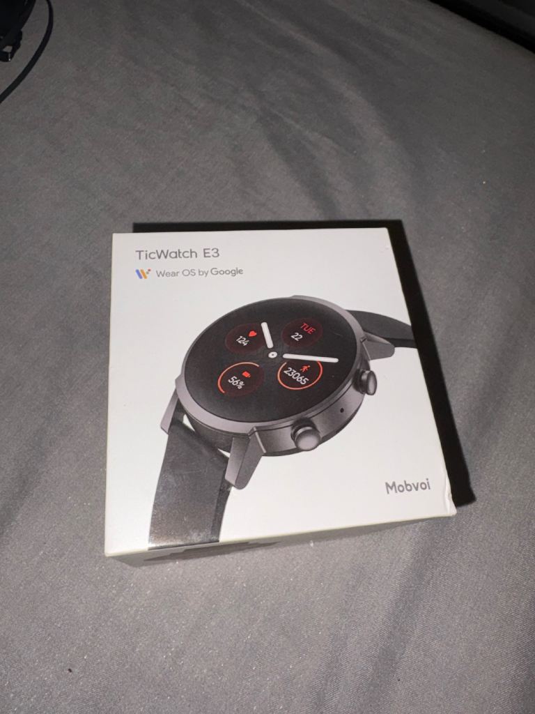 TicWatch E3 Smartwatch - Black, Good Condition