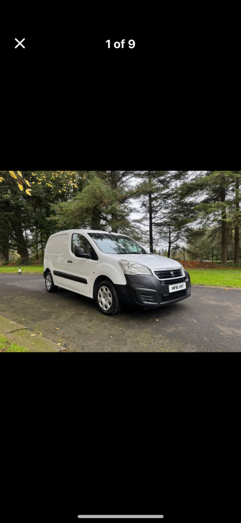 Peugeot, PARTNER, Panel Van, 2016, Manual, 1560 (cc)