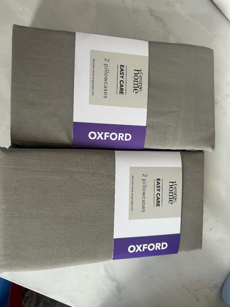 2x George home Oxford pillow case 