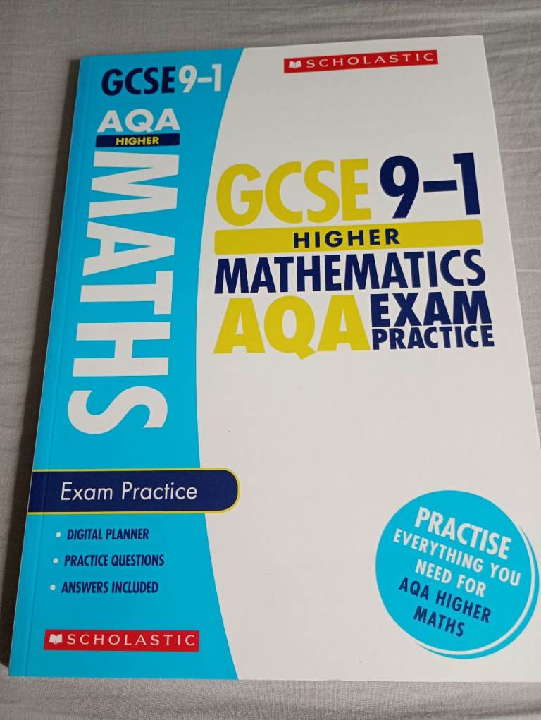 GCSE AQA higher maths exam practice book