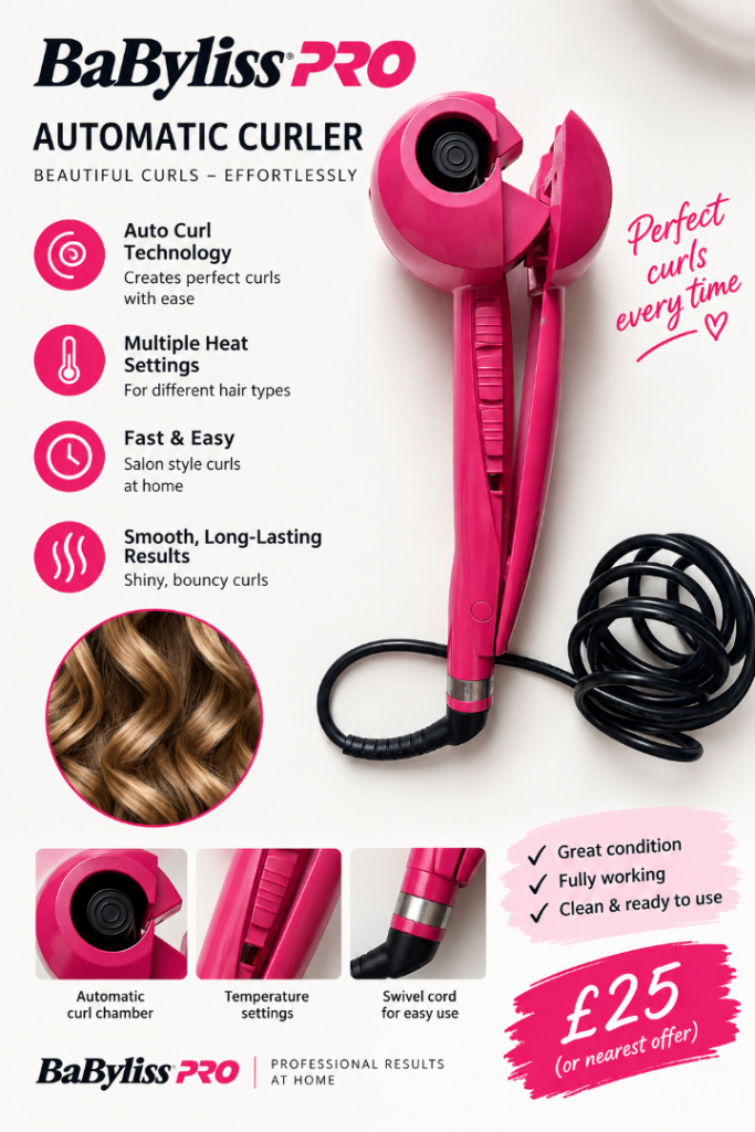 BaByliss PRO Automatic Hair Curler – £10