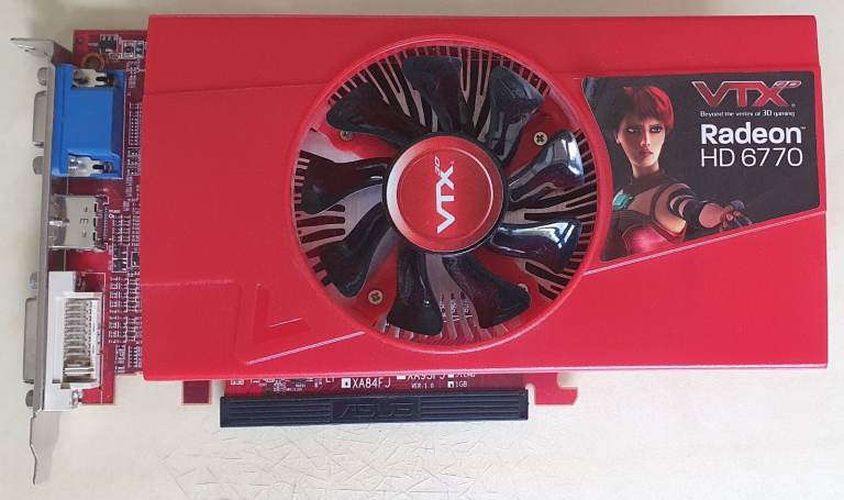VTX 3D Radeon HD 6770 1GB graphics card