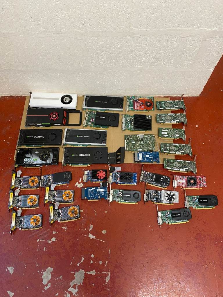 GPU Graphics Cards Video Cards Bundle – Untested, for Parts, Spares and Repairs