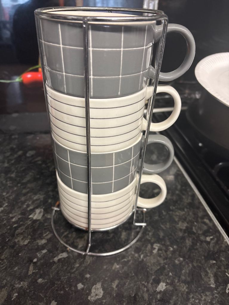 Four brand-ne white and grey