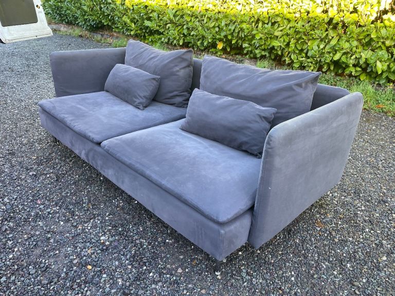 FREE DELIVERY 🥰🚚🥰 IKEA SODERHAMN DARK GREY LARGE 2 SEATER SOFA GOOD CONDITION 