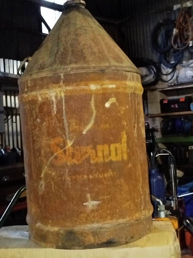 Rare Vintage Sternol 5 Gallon Oil Can