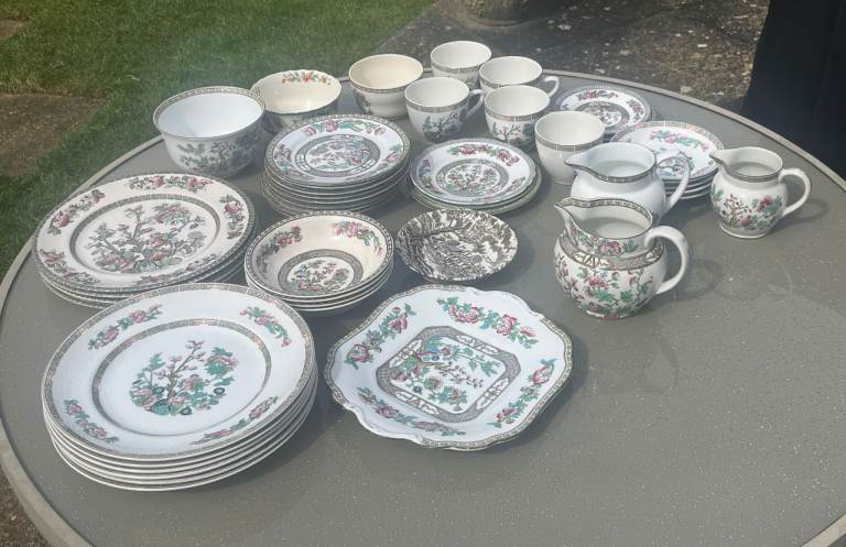 Various Pieces of Bone China - Plates, Cups, Bowls 47 Pieces