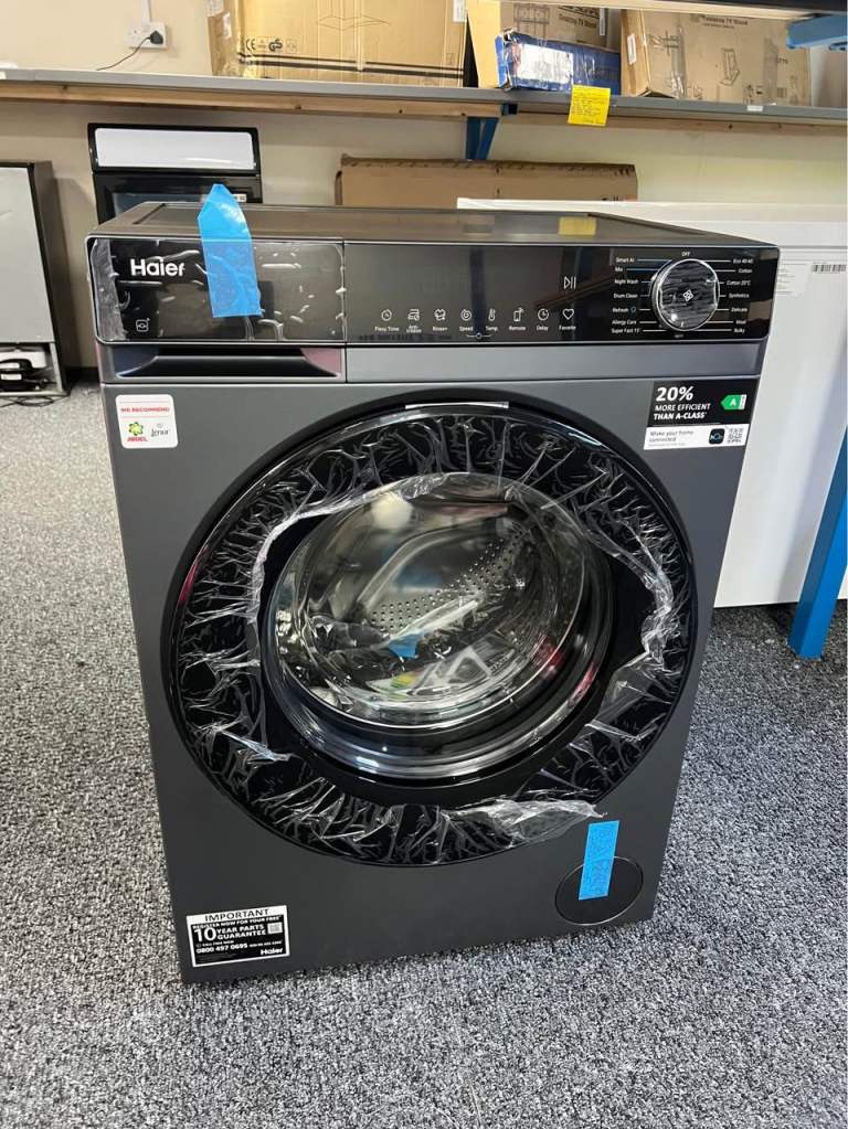 Haier X5 1400spin 9kg washing machine (graphite) hw90-bp1357gtu1