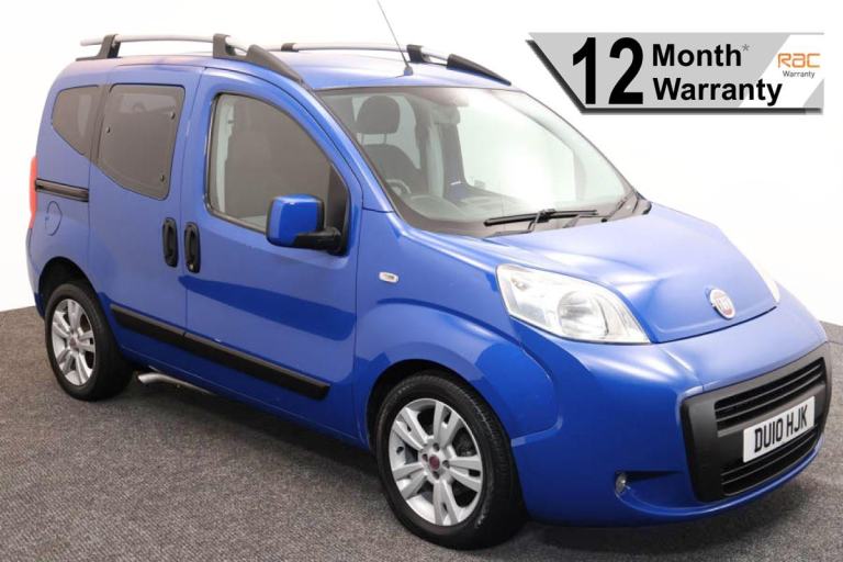 2010(10) Fiat Qubo 1.3 Switch Wheelchair Driver or Upfront Passenger WAV