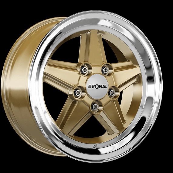 16” 5x112 Ronal R9 Wheels Gold Alloys Mercedes W123 W126 SL VW T3 Camper