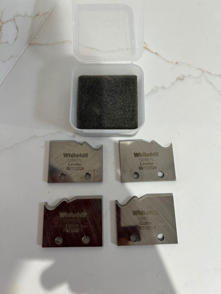 Whitehill Router Cutter Blades - Set of 4, As Good As New
