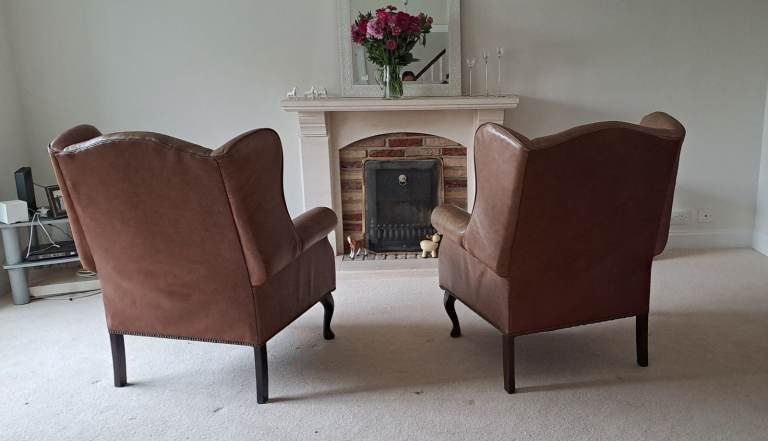 Leather Chair, Laura Ashley