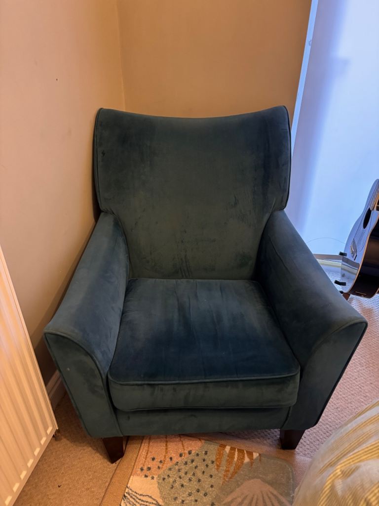 Next Accent Chair and footstool 