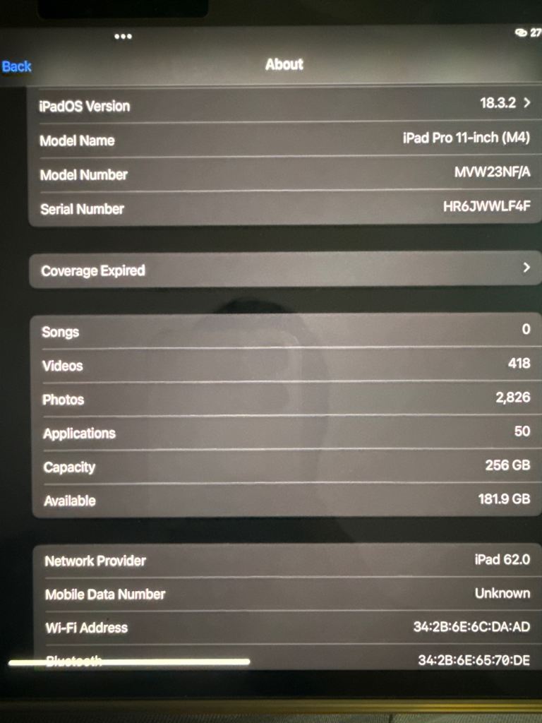 Ipad Pro 11 Inches (M4) 2024 Wifi + Cellular 