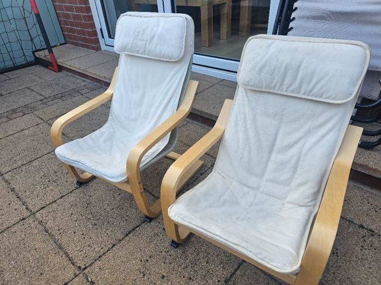 Kids ikea poaeng armchairs