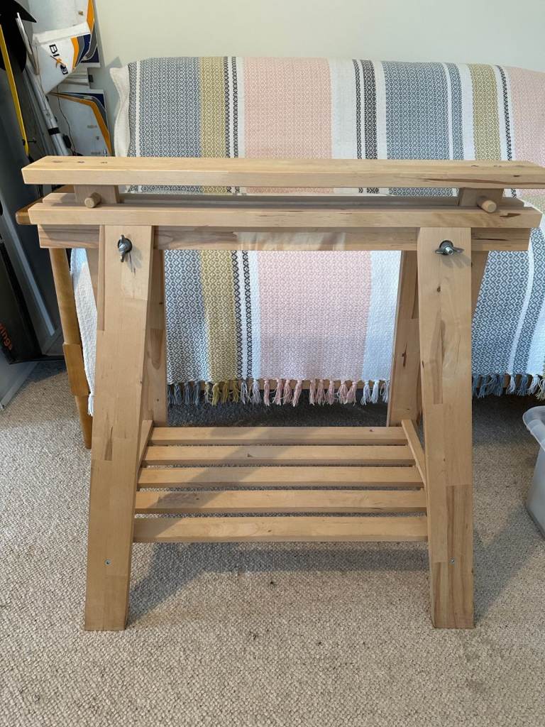 Ikea trestle stands desk